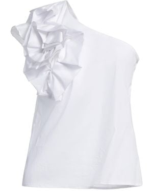 Kontatto Top Cotton, Polyamide, Elastane - White