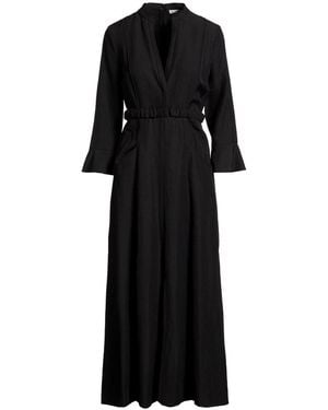 Dorothee Schumacher Maxi Dress Polyester, Linen - Black