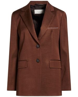 Peserico Blazer Viscose, Cotton - Brown