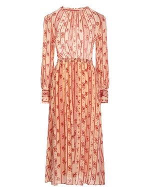 Antik Batik Midi Dress Viscose - Orange