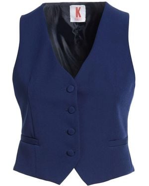 Kontatto Tailored Vest Polyester, Elastane - Blue