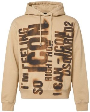 DSquared² Sand Sweatshirt Cotton - Natural