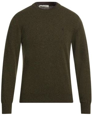 Brooksfield Military Sweater Virgin Wool - Green