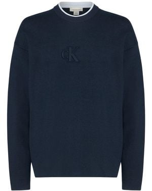 Calvin Klein Sweater Viscose, Polyamide, Polyester, Elastane - Blue