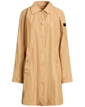 Peuterey Overcoat & Trench Coat Cotton, Polyamide - Natural