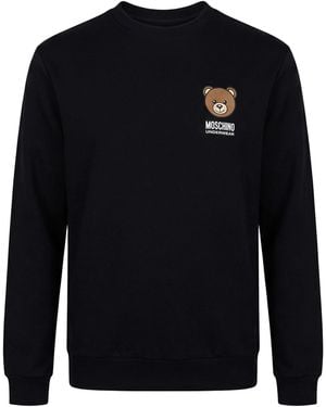 Moschino Sweatshirt Cotton, Elastane - Blue