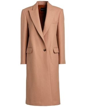 BCBGMAXAZRIA Camel Coat Virgin Wool, Polyamide - Natural