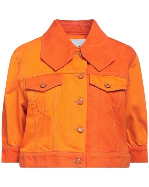 Ganni Jeansjacke/-mantel - Orange