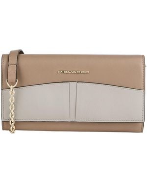 Piquadro Crossbody Wallet - Natural