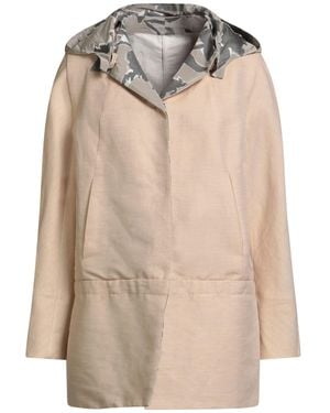 Moorer Sand Jacket Cotton, Linen - Natural
