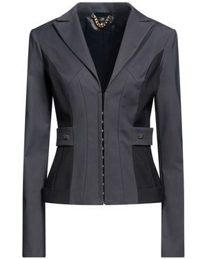 Elisabetta Franchi Charcoal Blazer Polyamide, Cotton, Elastane - Blue
