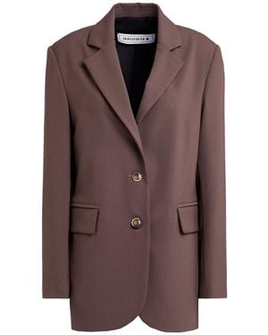 Shirtaporter Chocolate Blazer Polyester, Viscose, Elastane - Brown