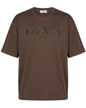 Lanvin T-Shirt Cotton - Brown