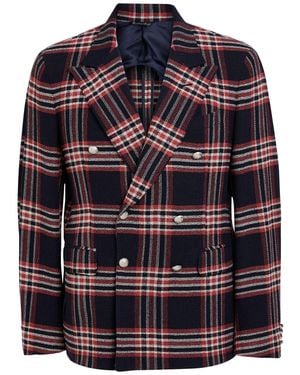 Brian Dales Blazer Wool, Silk, Polyamide - Blue