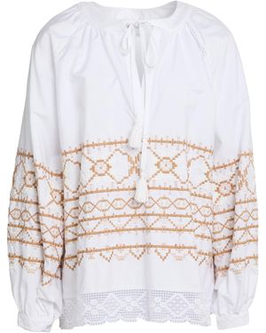 ERMANNO FIRENZE Top Cotton, Polyester, Viscose - White