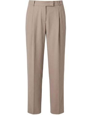 Giorgio Armani Trousers Silk - Natural