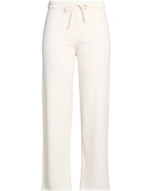 Alpha Studio Cream Trousers Geelong Wool - White