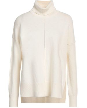 Eleventy Ivory Turtleneck Wool, Cashmere - White