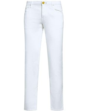 Hand Picked Jeans Cotton, Elastane - White