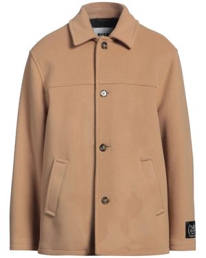 MSGM Camel Coat Virgin Wool, Polyamide - Brown