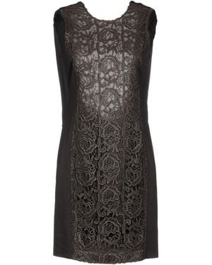 Pinko Dark Mini Dress Cotton, Polyamide, Elastane, Viscose - Black