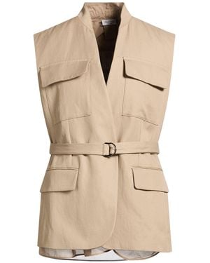 Brunello Cucinelli Chompa Sin Mangas - Neutro