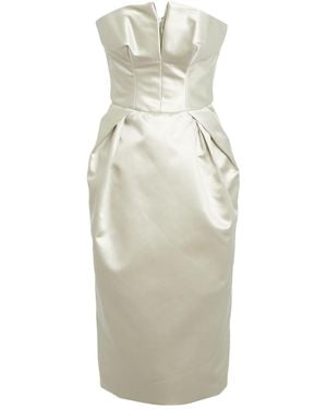 Maison Margiela Midi Dress Acetate, Polyamide - Natural