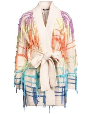 Canessa Cream Cardigan Cashmere, Cotton - White