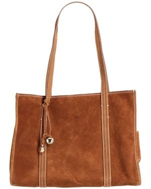 Sandro Tan Shoulder Bag Cowhide - Brown