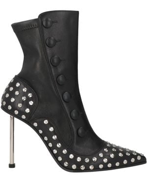 McQueen Ankle Boots Leather - Black