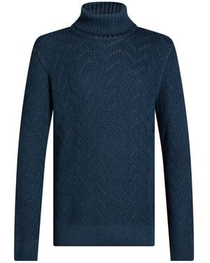 La Fileria Turtleneck Virgin Wool - Blue