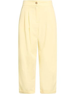 ViCOLO Pants Polyester, Viscose, Elastane - Yellow