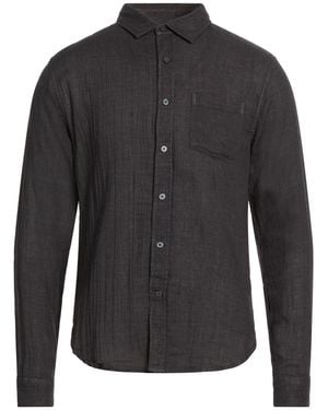Vince Charcoal Shirt Cotton - Black