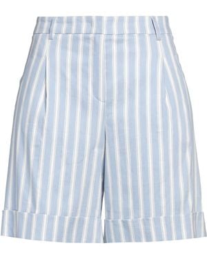Seductive Shorts & Bermuda Shorts Linen, Polyester, Viscose, Elastane - Blue