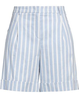 Seductive Shorts & Bermuda Shorts Linen, Polyester, Viscose, Elastane - Blue