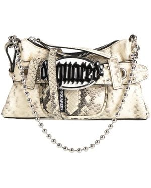 DSquared² Ivory Cross-Body Bag Calfskin - White