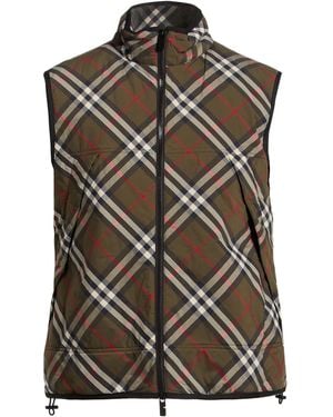 Burberry Chompa Sin Mangas - Verde