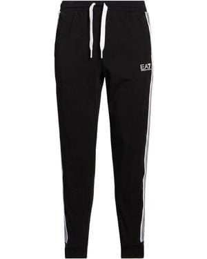 EA7 Trousers Cotton, Polyester, Elastane - Black