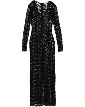 knee length dresses for ladies Shapewear Long Sleeve Mesh Midi Dress | Bodycon Sculpt