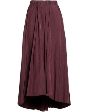 Carla G Burgundy Maxi Skirt Polyester - Purple
