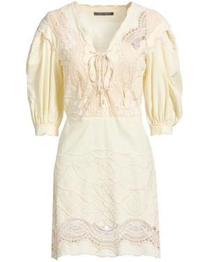 Alberta Ferretti Mini Dress Cotton - Natural