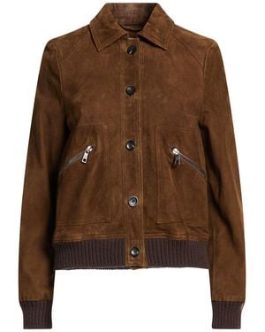 Giorgio Brato Jacket Leather - Brown