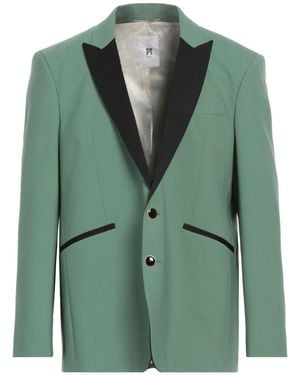 PT Torino Blazer Virgin Wool, Polyamide, Elastane - Green