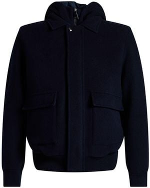 Paul & Shark Jacket Virgin Wool, Nylon, Cashmere - Blue