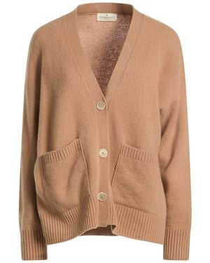 Bruno Manetti Camel Cardigan Cashmere, Polybutylene - Brown