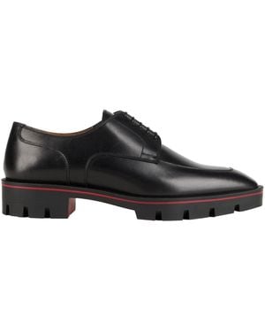 Christian Louboutin Lace-Up Shoes Leather - Black