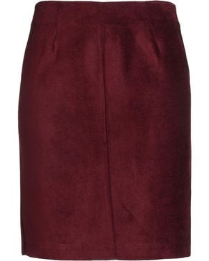 Kaos Burgundy Midi Skirt Cotton, Viscose - Red