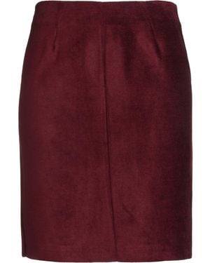 Kaos Burgundy Midi Skirt Cotton, Viscose - Red