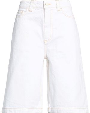 Sunnei Denim Shorts Cotton - White