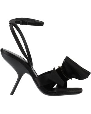 Ferragamo Salvatore Satin Sandals - Black